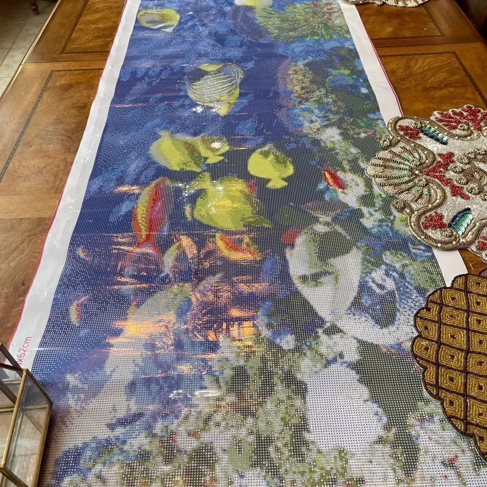 ACQUARIUM DIAMOND Painting 180 cm long!